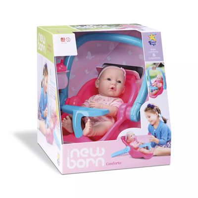 Boneca Divertoys Diver New Born Bebê Conforto