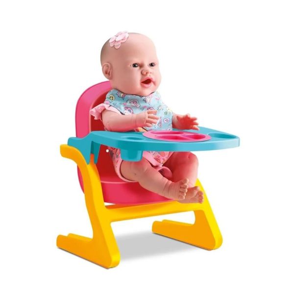 Boneca New Born Divertoys Diver Primeira Papinha