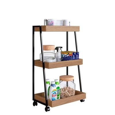 Carrinho Organizador Multiuso 03 Prateleiras P1032 Mel Pp Milani Store Mel