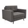 Poltrona Living Pé Palito Linho Cotton Cinza