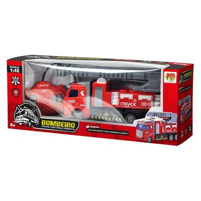 Carro Controle Remoto Bombeiro 1:48 DMT6212 - Dm Toys