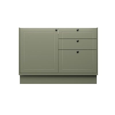 Balcão de Cozinha sem Tampo Évora 1 PT 3 GV Verde Hill