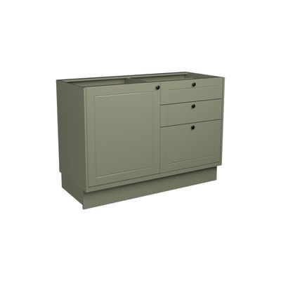Balcão de Cozinha sem Tampo Évora 1 PT 3 GV Verde Hill