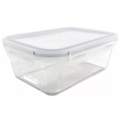 Pote De Vidro Retangular Hermetico Marmita 1000 Ml - Mimo