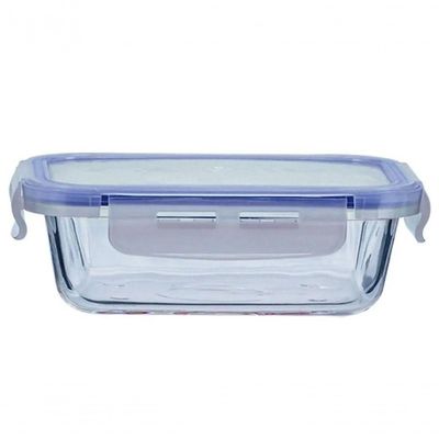 Pote De Vidro Retangular Hermetico Marmita 1000 Ml - Mimo