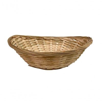 Cesta Oval Bambu Pequena Natural 23cmx17cmx7,5cm - Gzt