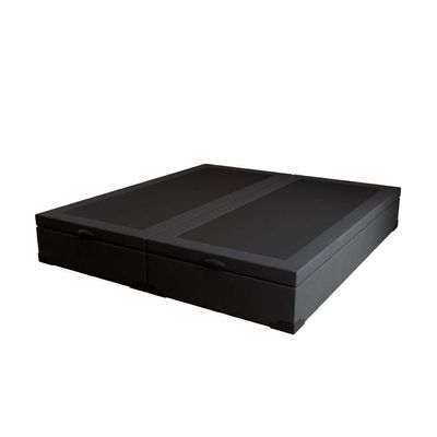 Base para Cama Box Queen Martin Premium com Baú Suede (47x158x198) Preta