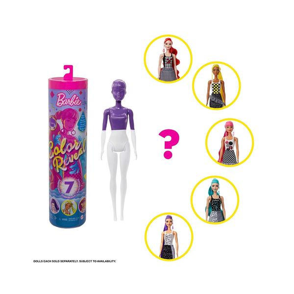 Boneca Barbie Color Reveal Cores Diversas - Item Sortido Boneca Barbie Color Reveal Cores Diversas - Item Sortido