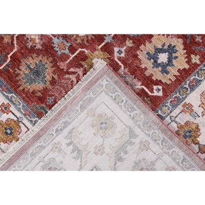 Tapete Para Sala Coliseo 04 Vermelho e Cinza 1,40x2,00m