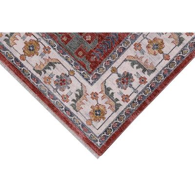 Tapete Para Sala Coliseo 04 Vermelho e Cinza 1,40x2,00m