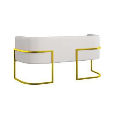Kit Sofá 2 Lugares + 2 Poltronas Corino Gold Bege