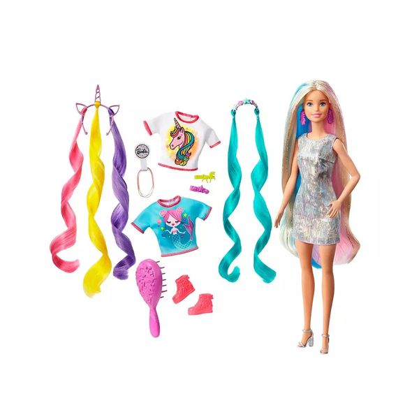 Boneca Barbie Princesa Aventura Penteados de Fantasia
