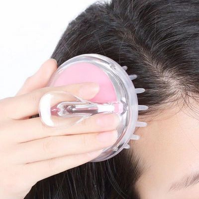 Escova Massageadora Capilar Couro Cabeludo Silicone Para Banho