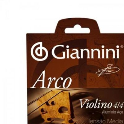 Encordoamento Para Violino Geavva Serie Arco Aco Medio Giannini