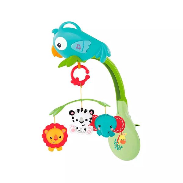 Móbile Interativo 3 em 1 Fisher Price Amigos da Floresta