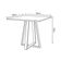Mesa De Jantar Mônaco 90cm Imbuia Base Cobre Marrom