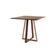 Mesa De Jantar Mônaco 90cm Imbuia Base Cobre Marrom