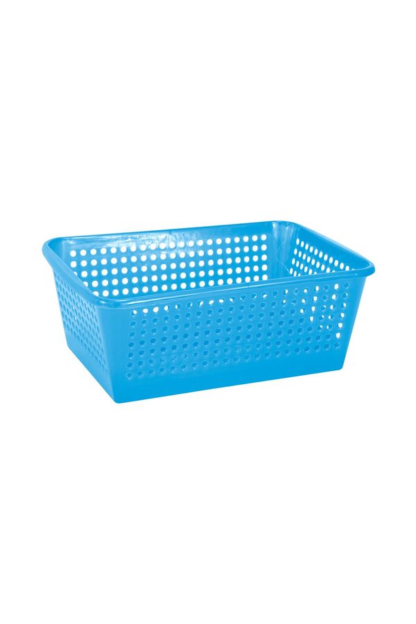 Cesta Le Plástica Vazada Cores Diversas 30x20x12