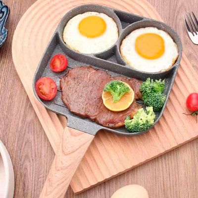 Frigideira Antiaderente 3em1 Para Ovos Carnes