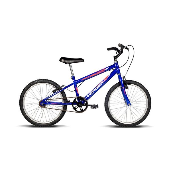 Bicicleta Verden Aro 20 Azul com Adesivo Branco e Vermelho Bicicleta Verden Aro 20 Azul com Adesivo Branco e Vermelho