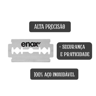 Lâminas De Barbear 4un Aço Inoxidável Para Barbeador Navalha Super Duplo Fio Enox