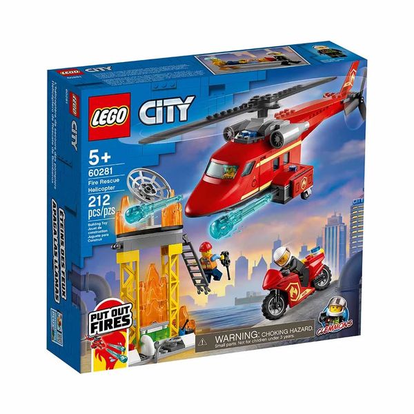 City Lego Helicóptero de Resgate dos Bombeiros