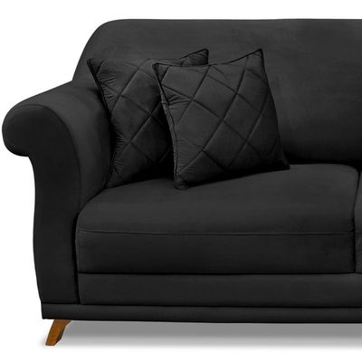 Sofa 2 Lugares Retro Polo 160cm Com Almofada Veludo 2237 Ezz 2237