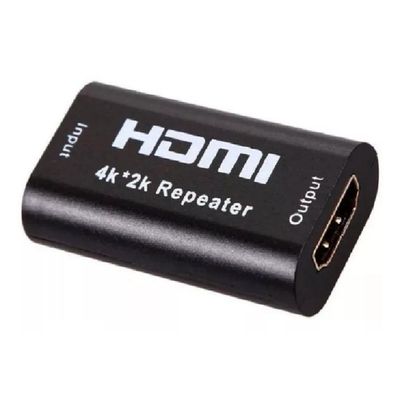 Repetidor Emenda Hdmi 4K 2K Tv Amplificador Sinal Femea
