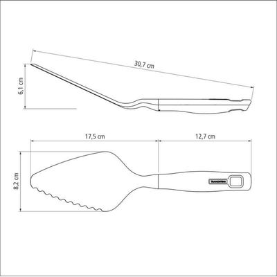 Espatula Pizza e Bolo Nylon Verano Cinza Tramontina