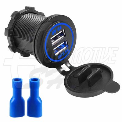 Adaptador Tomada 12v 24v Carregador Carro Usb Saida 5v 2.1a Verde