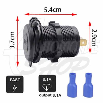 Adaptador Tomada 12v 24v Carregador Carro Usb Saida 5v 2.1a Verde