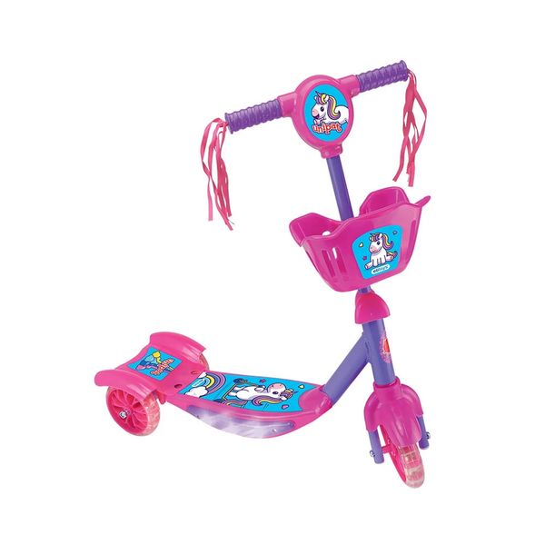 Patinete de 3 Rodas com Led e Som