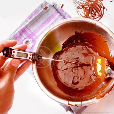 Termômetro Culinário Cozinha Digital Com Espeto Alimentos E Líquidos Mede -50ºc A +300ºc