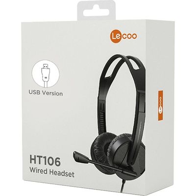 Fone De Ouvido Com Microfone Usb Lecoo Ht106