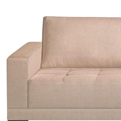 Sofá Plus Volga 4 Lugares Linho Bege 280 cm