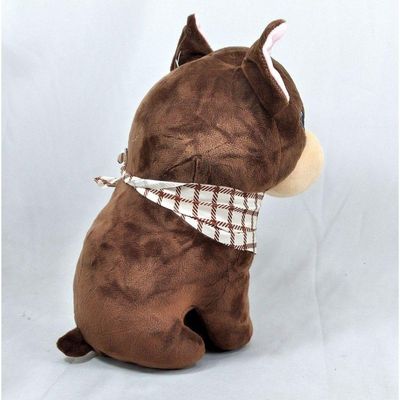 Cachorro Pelúcia Marrom 26 Cm Altura