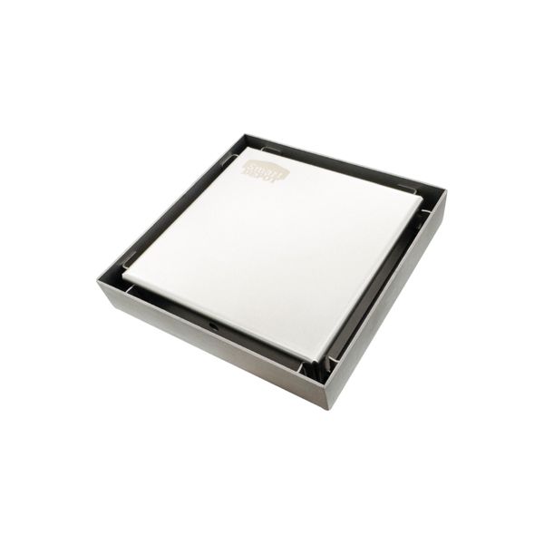 Ralo Oculto Invisivel Inox Escovado Quadrado 10x10cm Smart Depot Ralo Escondido Para Banheiro Lavabo