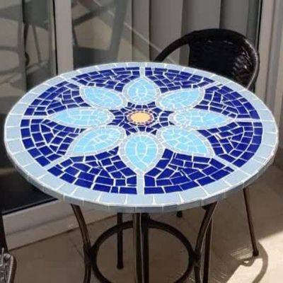 Mesa Em Mosaico Doce Lar - Somente O Tampo Tamanho 100cm