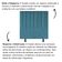 Cabeceira Estofada Cama Solteiro 90 Cm Sara Suede E Frame Cor:azul Turquesa