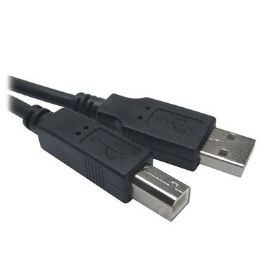 Cabo Usb 2.0 A Macho + B Macho 3 Metros Preto Plus Cable