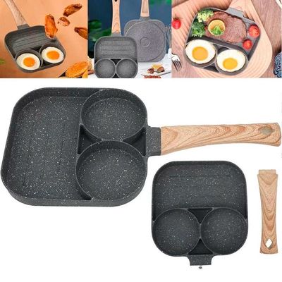 Frigideira Antiaderente 3em1 Para Ovos Carnes