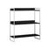 Aparador Industrial 3 Prateleiras Córdoba 95cm Branco E Preto Marrom