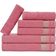 Jogo De Toalhas Luxury Soft Beka 360 G-m² 2 Banho + 2 Rosto + 2 Piso Luxo Rosê
