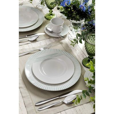 Prato Sobremesa Tramontina Monocroma Em Porcelana Decorada 21 Cm