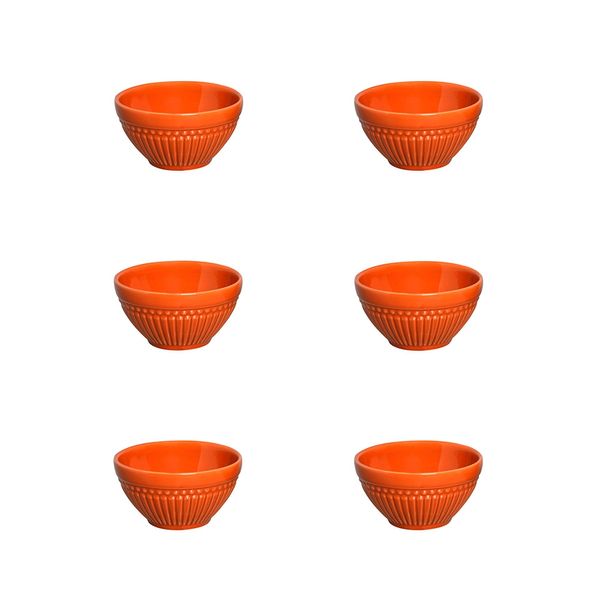Conjunto de Bowl Cerâmica Porto Brasil Roma Cantaloupe Cobre com 6 Peças 367ml Conjunto de Bowl Cerâmica Porto Brasil Roma Cantaloupe Cobre com 6 Peças 367ml