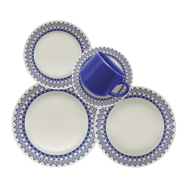 Aparelho de Jantar Oxford Biona Donna Grécia com 30 Peças