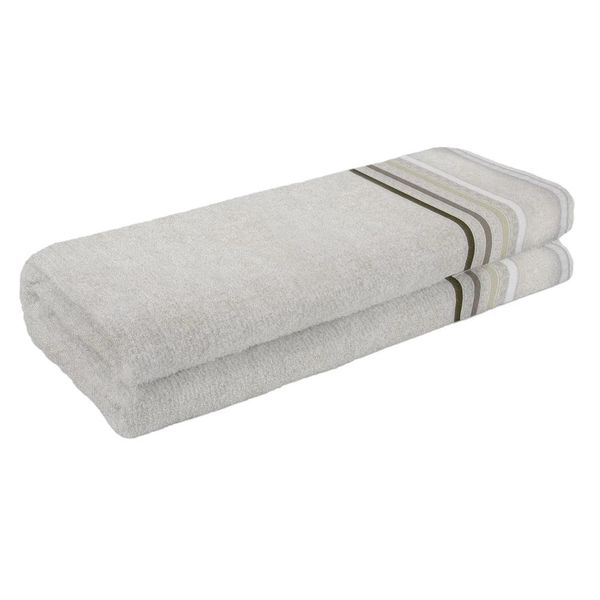 Toalha Banhão Karsten Lumina Fio Penteado Bege 1 Peça