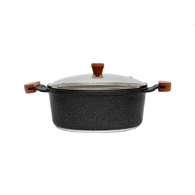 Jogo Panelas Granito AM 18 20 24 e Frigideira 24cm Javali