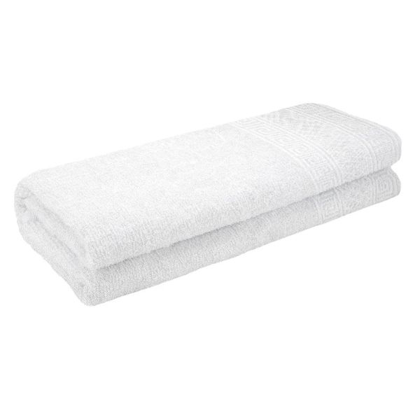 Toalha de Banho Camesa Polo 100% Algodão Branco 1 Peça