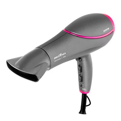 Secador de Cabelos Britânia BSC2200 2100W Rosa e Cinza / Bivolt